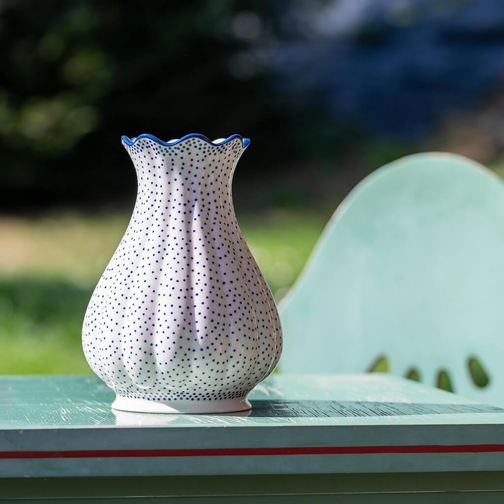 Bunzlauer Keramik Blumenvase Dekor 61A