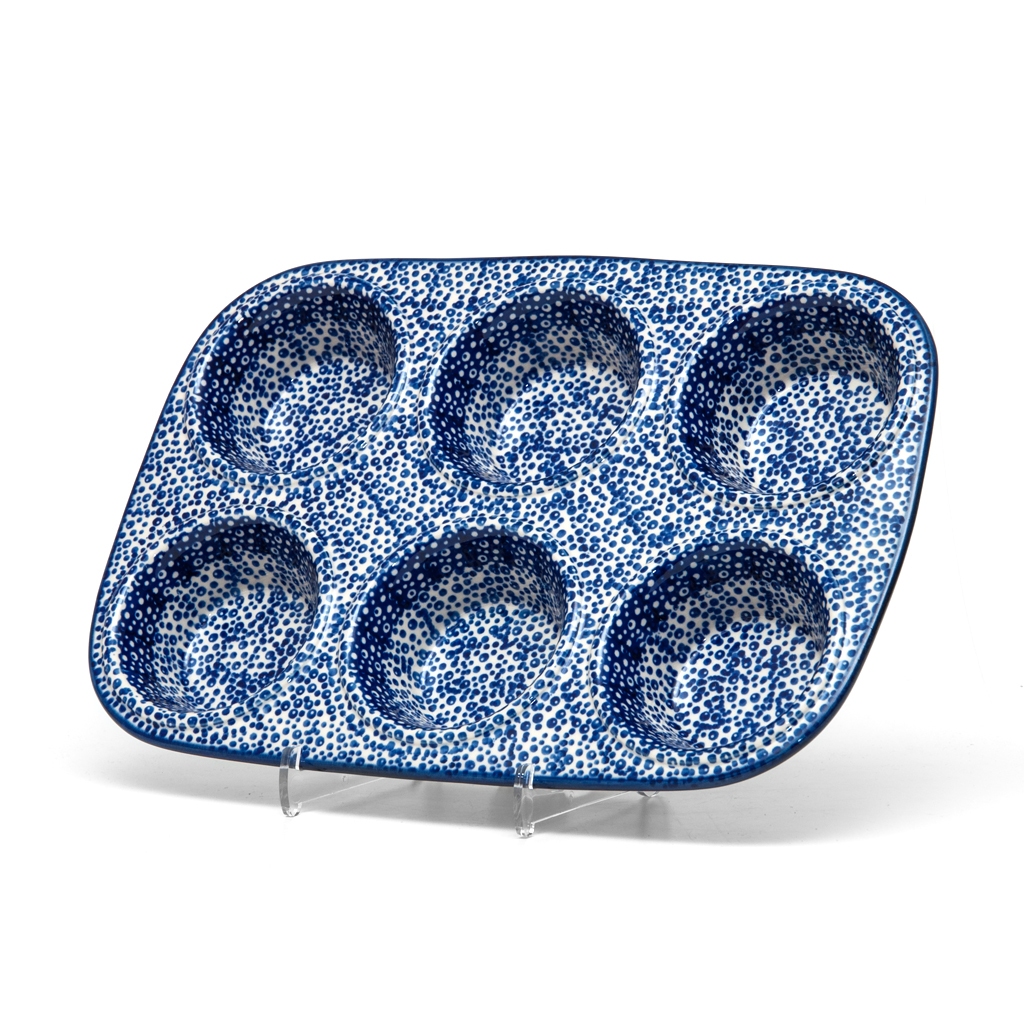 Polish Pottery Muffin Pan 32x31cm Pattern MAGM